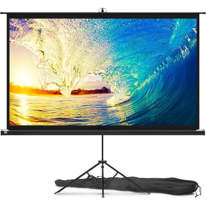 Pantalla Proyector PropVue 84" Trípode HD 16:9 Interior Exterior