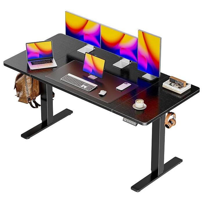 Escritorio Ajustable Electrico Standing Desk 140x70 cm Negro