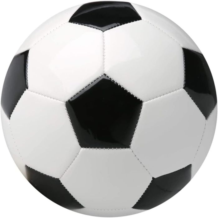 Balón de fútbol tamaño 2 en blanco y negro