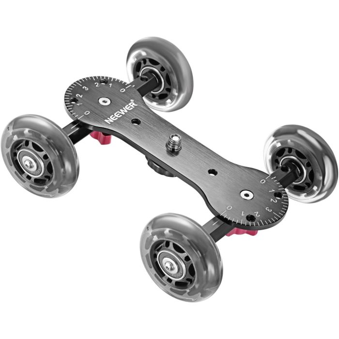 Neewer Slider para Cámara con Capacidad de 22 lb y Ruedas Giratorias
