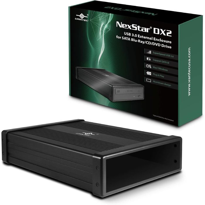 Caja Externa NexStar DX2 USB 3.0 para Unidad Óptica 5.25"