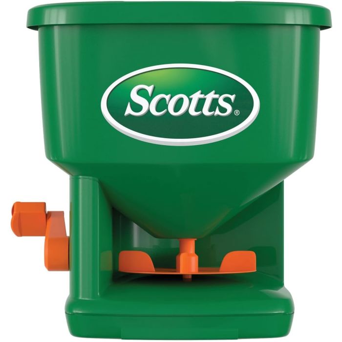 Esparcidor Manual Scotts Whirl para Semillas y Fertilizantes