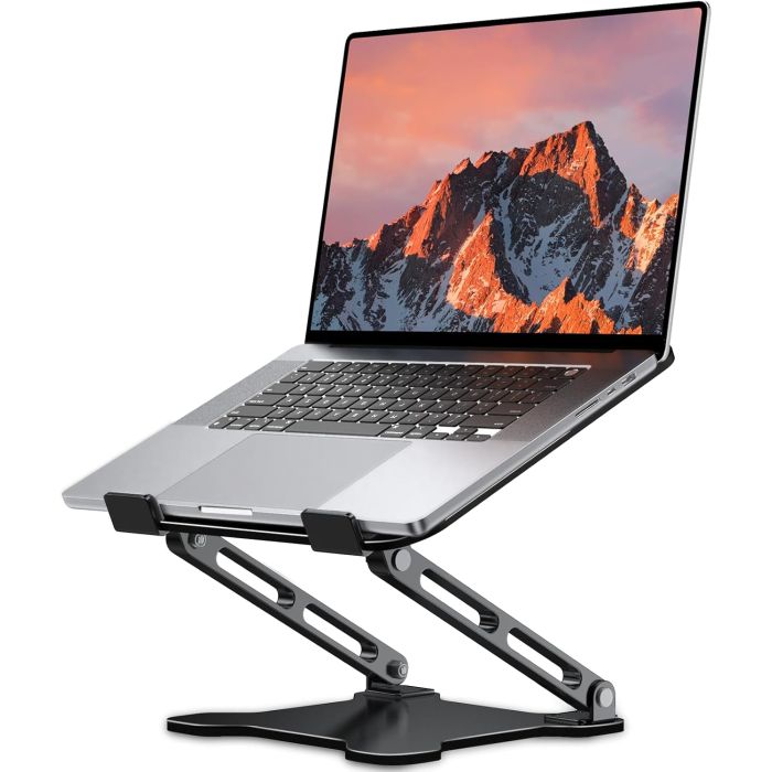 Soporte Ajustable para Laptop LOXP, Base Plegable de Metal, Compatible 10-15.6”