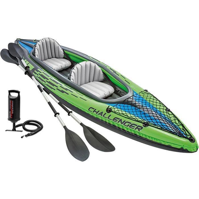 Intex Challenger Kayak Inflable 2 Personas con Remos y Bomba PVC