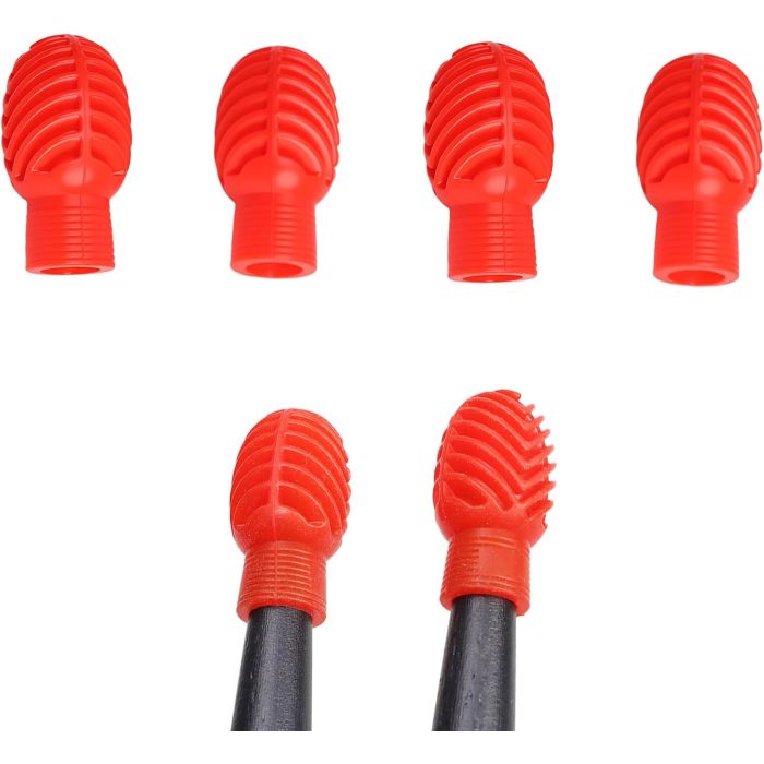 Amortiguadores de Silicona para Baquetas (4 Rojo)