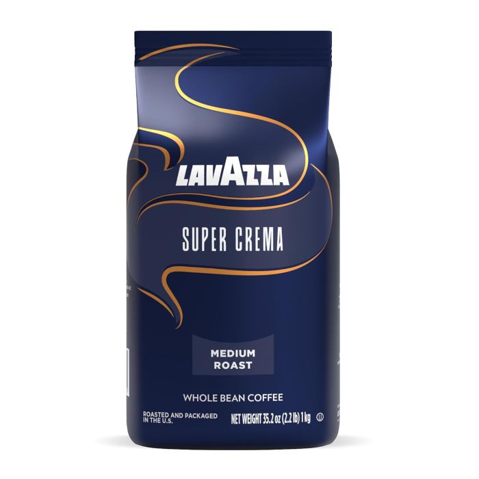 Café Lavazza Super Crema en Grano, Tostado Medio, 1 kg
