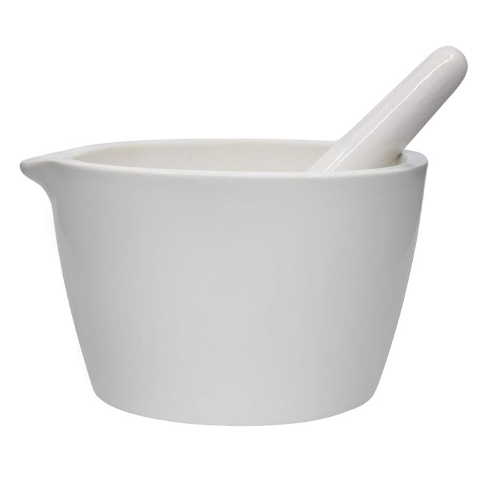 Mortero y maja de porcelana EISCO 64oz