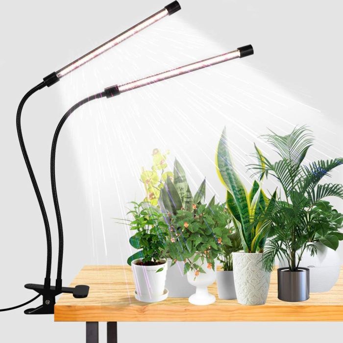 Lámpara de Cultivo LED GooingTop, 6000K Full Spectrum con Clip