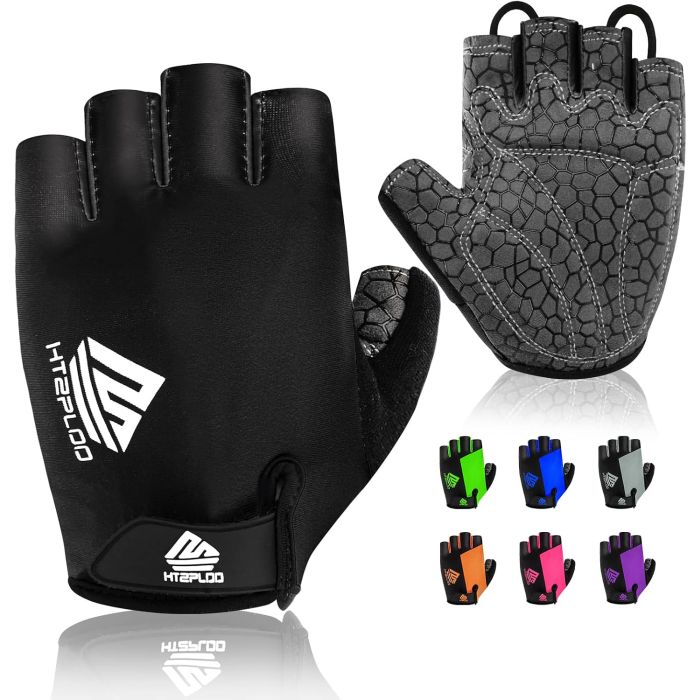 Guantes para ciclismo grandes negro para adultos