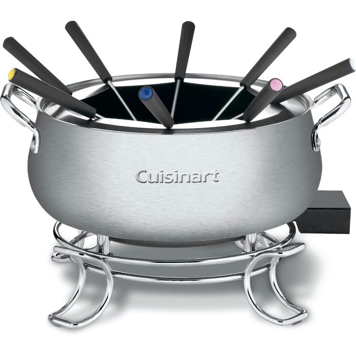 Cuisinart Fuente Eléctrica para Fondue, 3 Cuartos, Acero Inoxidable