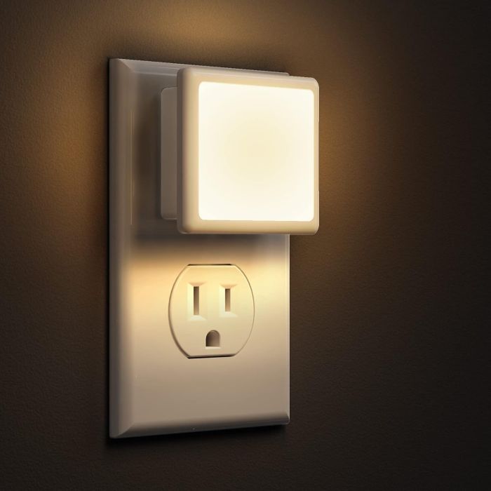 Luz Nocturna LED LOHAS 2 Pack, 0.3W, 3000K, Blanca Suave, Enchufe