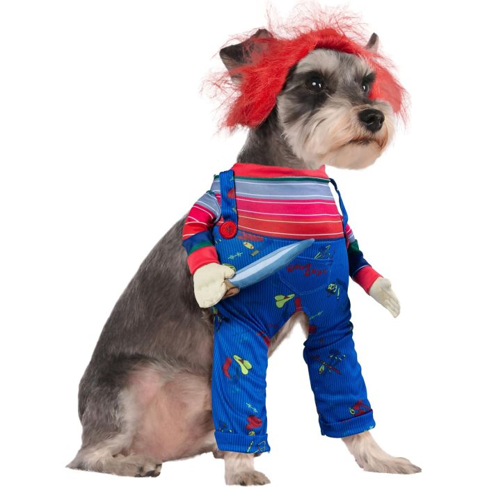 Disfraz de Chucky para Perros Rubies Talla Mediana