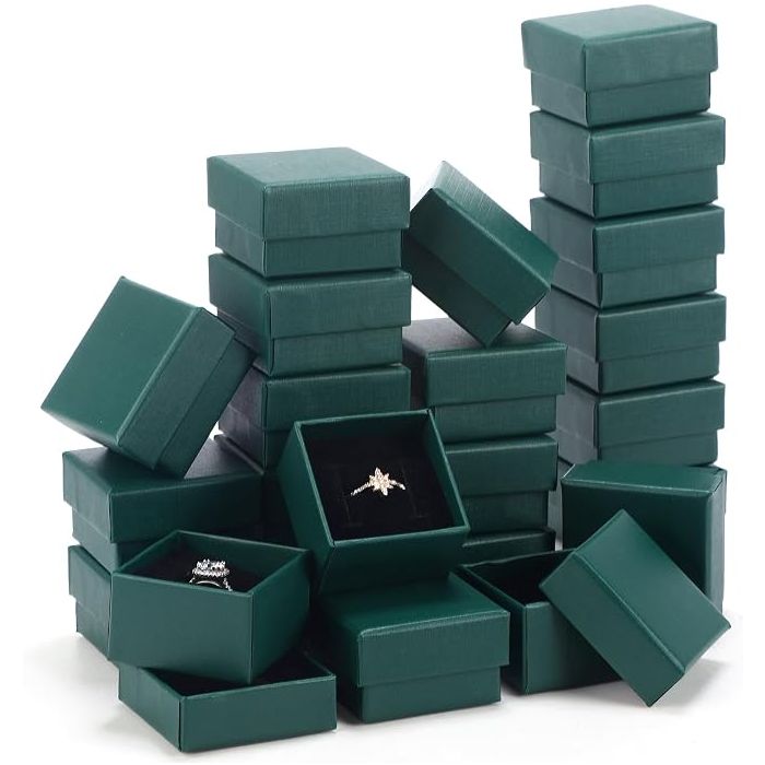 Cajas Estuche Joyeria Cartón 5.1x5.1x3.1cm 72 Unidades