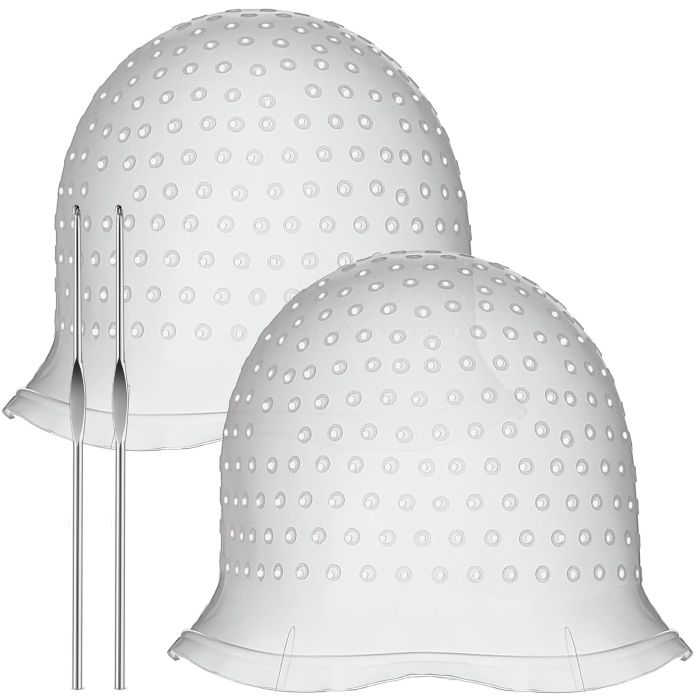 Kit de 2 gorros de silicona para mechas