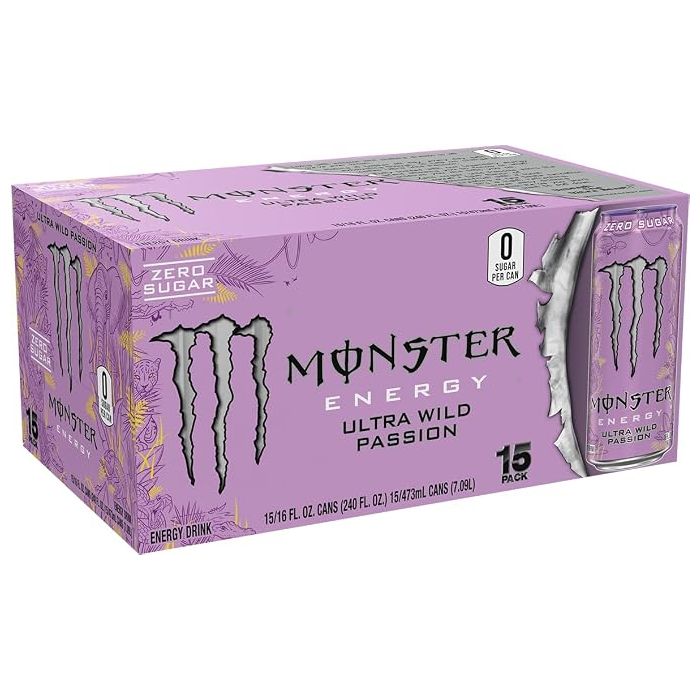 Monster Energy Ultra Wild Passion, bebida energética sin azú