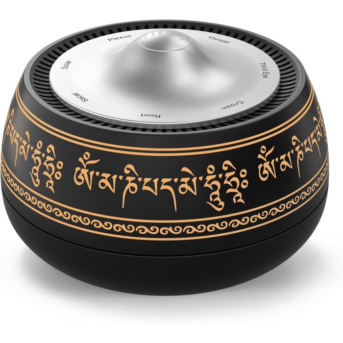 Cuenco Tibetano Electrónico Portátil con 8 Modos Chakra