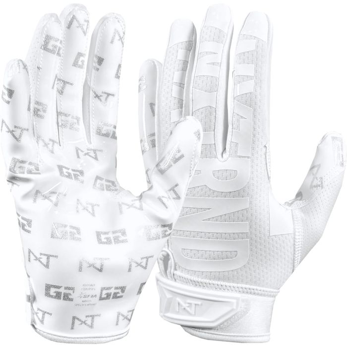 Guantes de fútbol NXT NXTRND G2 Pro para hombre blanco medio