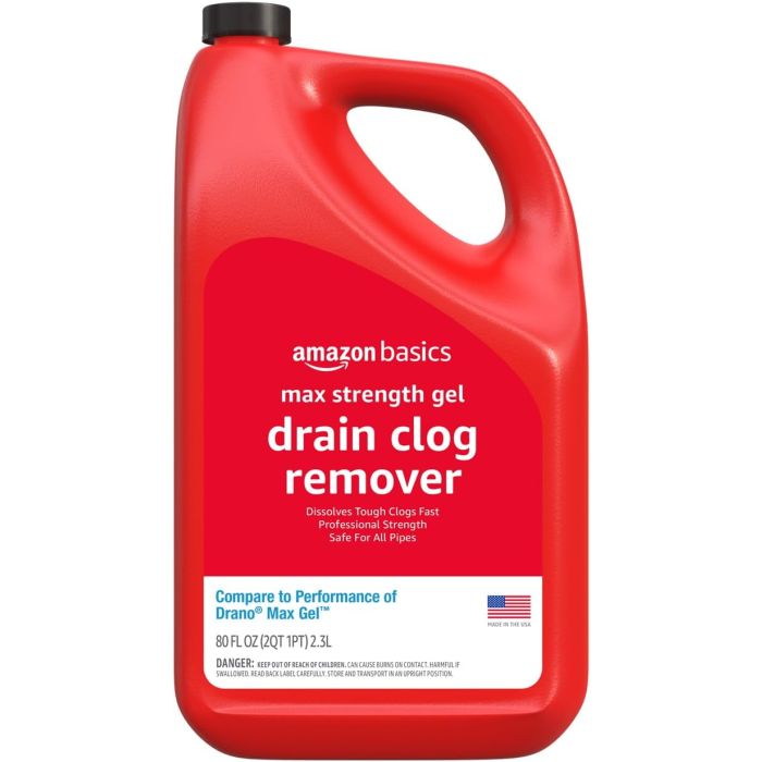 Limpiador de desagües en gel Amazon Basics 80 Fl Oz