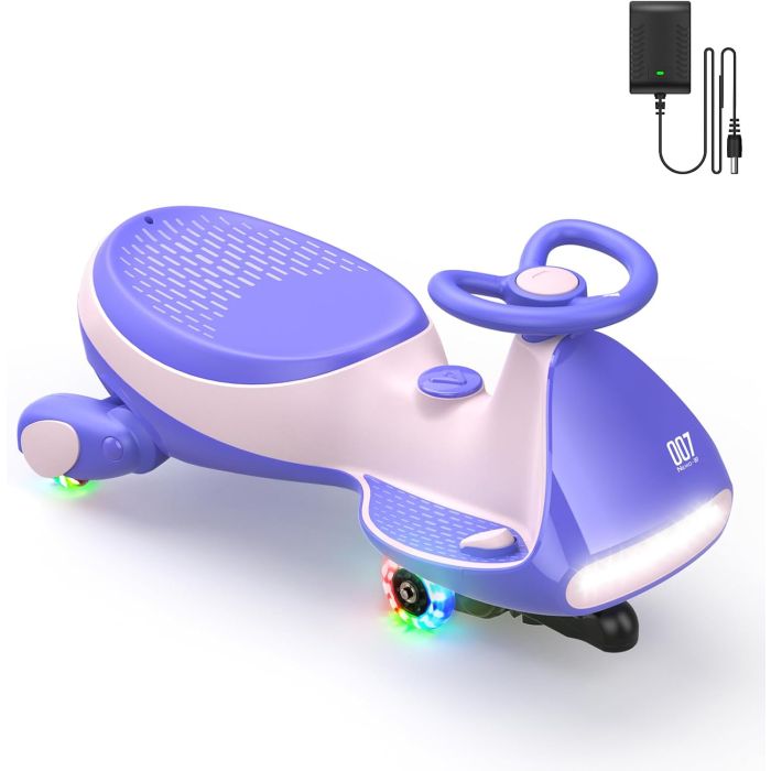 FanttikRide N7 Pro Auto Eléctrico Wiggle con Pedal, Batería Recargable, Rosado