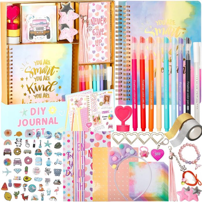 Set de diario DIY para niñas R RUCKERCO - 54 piezas