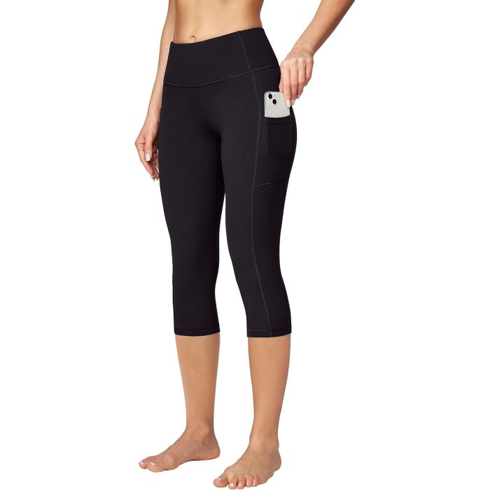 Leggings Capri para Mujer Pantalones de Yoga con Bolsillos