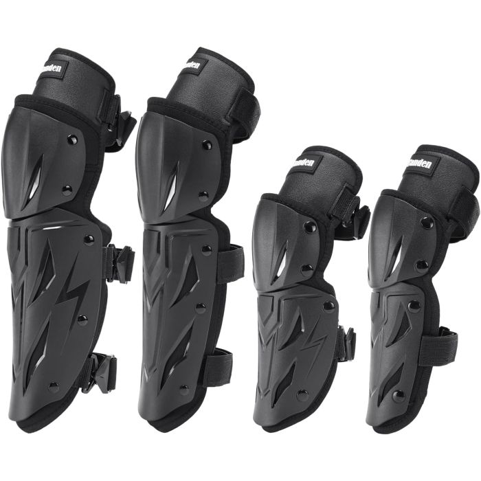 Protector para rodillas y espinillas para moto 4 piezas