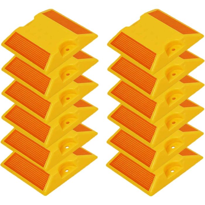 12 Pack de Reflectores para Pavimento 4 x 4 pulgadas