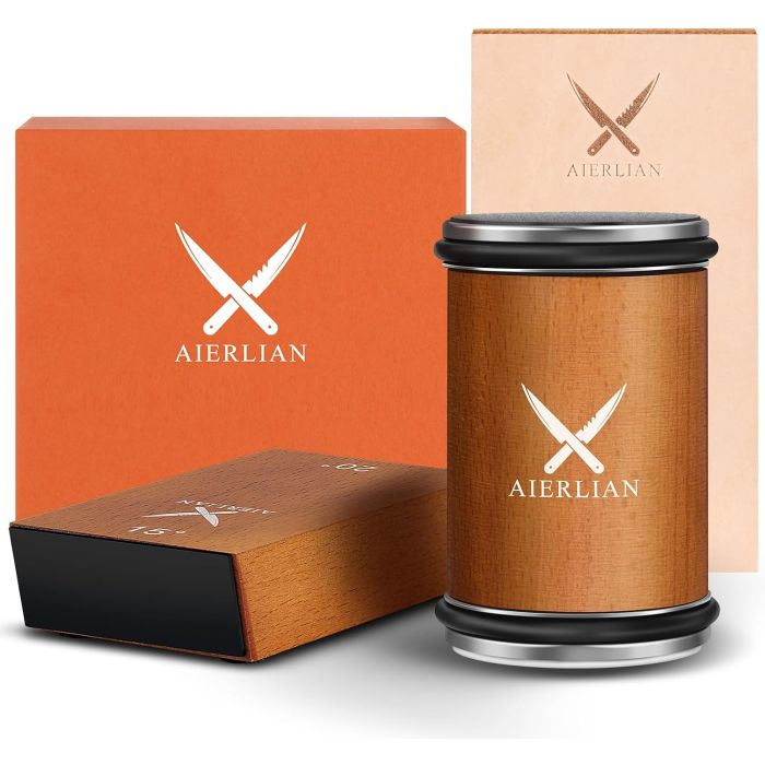Afilador de Cuchillos Manual AIERLIAN de Madera