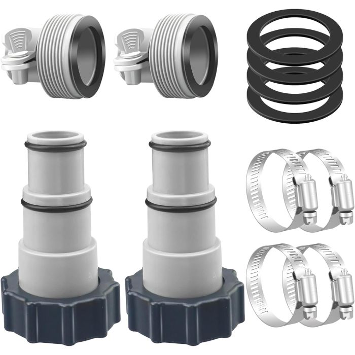 Adaptador para manguera de piscina 4 piezas 1.5" a 1.25"