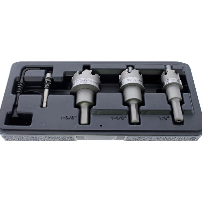 Kit de Cortadores de Agujeros Carburo 4 Piezas Ideal 36-311