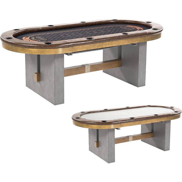 Mesa de Poker Plegable y de Juego 87'' con superficie de fieltro