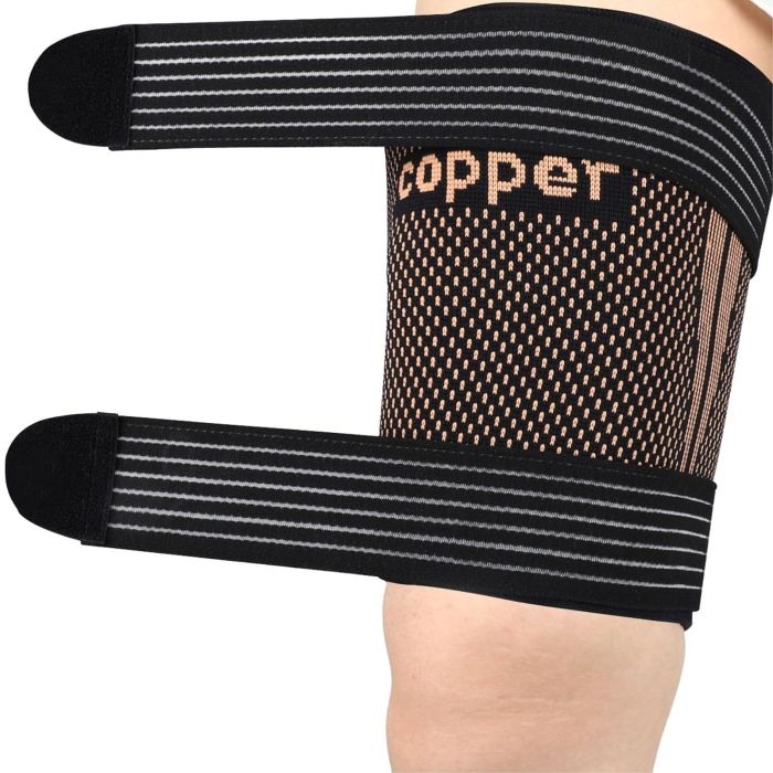 Funda de compresión para isquiotibiales con correas ajustables