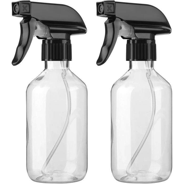 Botellas atomizadoras reutilizables, pack 2, 300ml claras