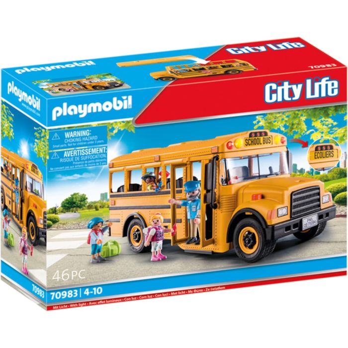 Playmobil Autobús Escolar con Accesorios y 4 Figuras