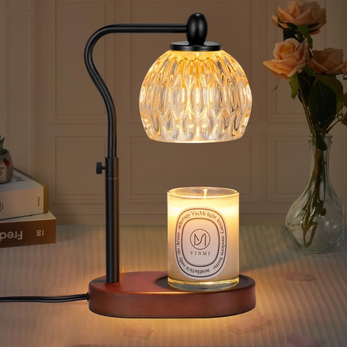 Lámpara Calentadora de Velas con Temporizador y Dimer - Ajustable