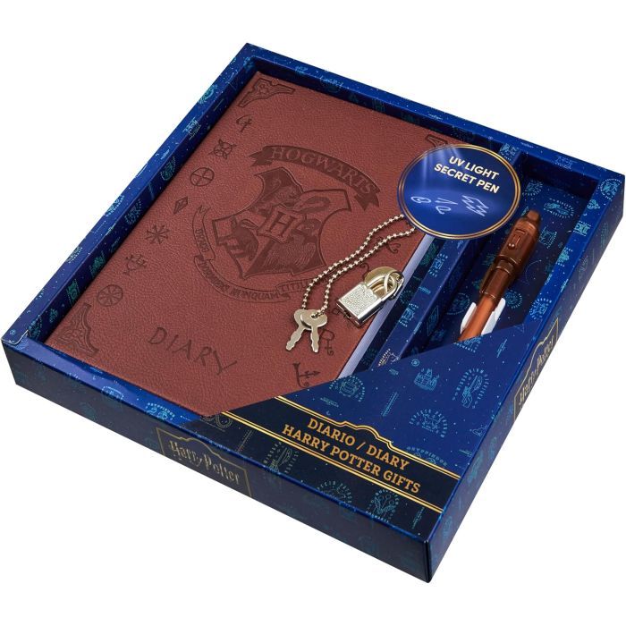 Harry Potter Diario con Candado y Bolígrafo de Tinta Invisible UV