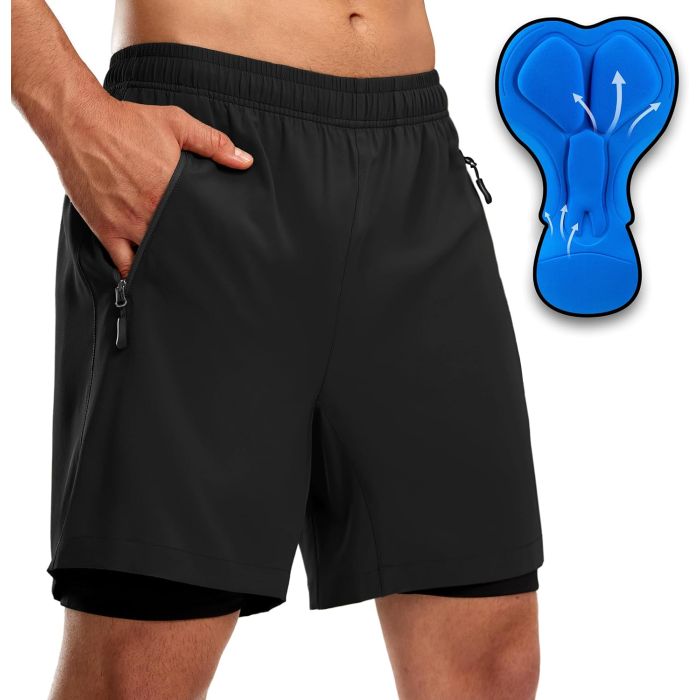 Bikewa Bermuda Ciclismo Hombre Negro Talle L
