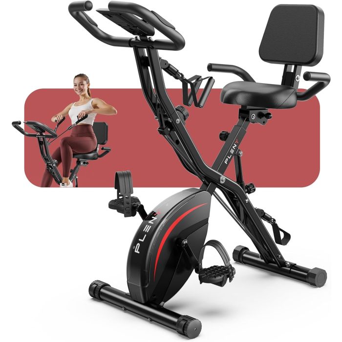 Bicicleta estática plegable PLENY, 5 en 1, para ejercicio en casa