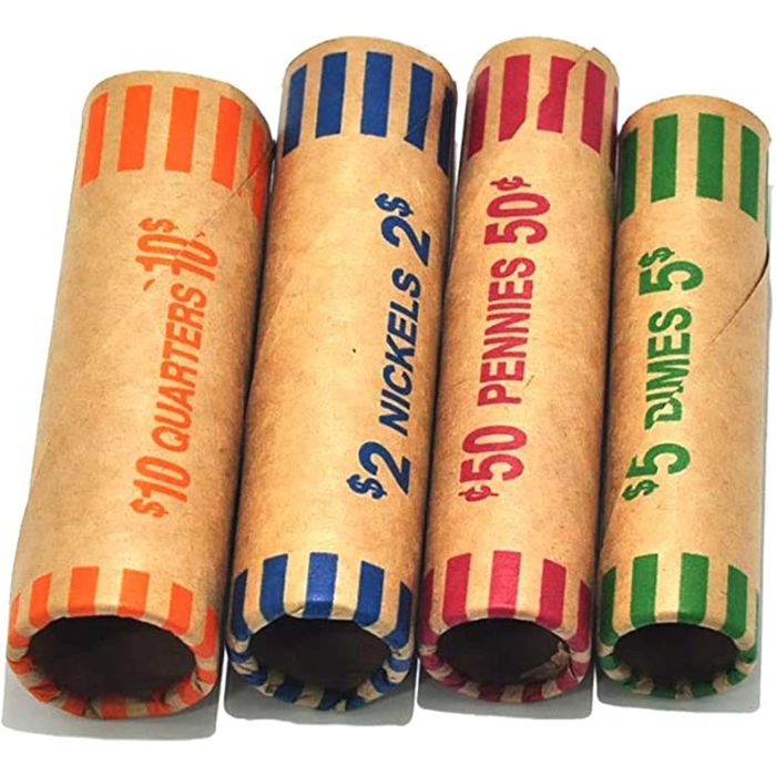 L LIKED 256 Rollos de Envolturas para Monedas Variadas