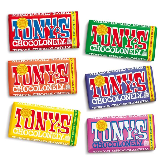 Tony's Chocolonely Super Duper Milk Chocolate Bundle, 6 Barras, 6.35 Oz C/U