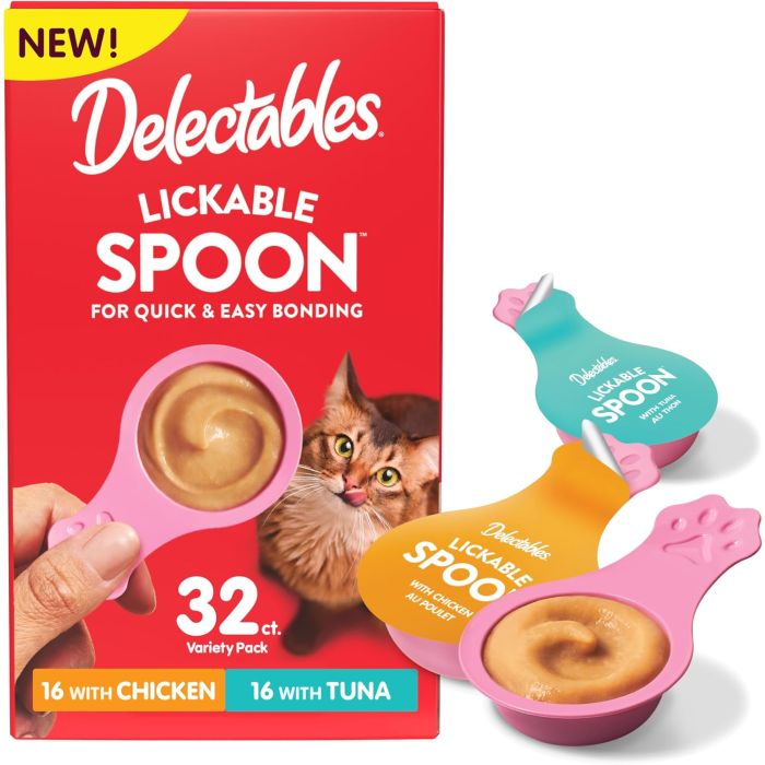 Delectables Snack Cremoso para Gato Sabor Pollo y Atún Pack 32