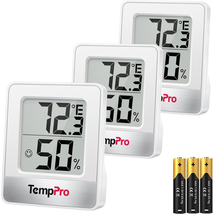 Termómetro Higrómetro Digital TempPro TP49 3 Piezas