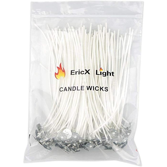 Pabilos para Velas EricX Light 100 piezas Algodón 6 pulgadas