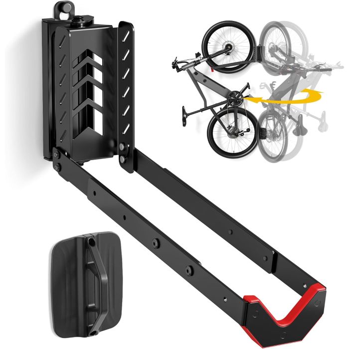 Soporte de pared monTEK para bicicleta, sin levantamiento, 77 lbs