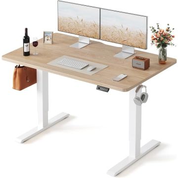 Escritorio Ajustable Electrico Standing Desk 121x60 cm Maple