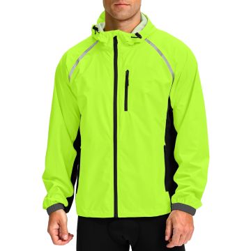 Chaqueta impermeable para ciclismo ligera con capucha