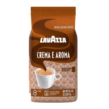 Café en Grano Lavazza Crema E Aroma, 1 Kg (2.2 lb), Tostado Medio