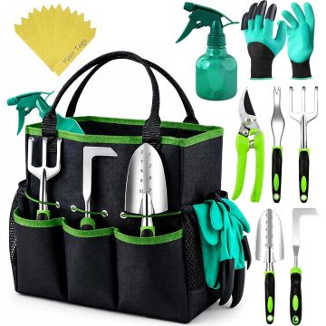 Craft911 Set de Jardinería Resistente 23 Piezas (Verde)