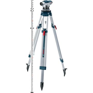 Nivel Óptico Automático Bosch GOL26CK 26x con Trípode y Mira