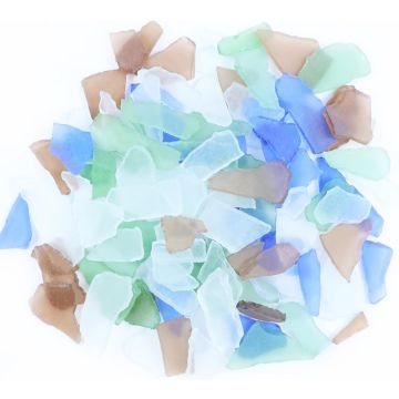 Piezas de Vidrio Marino YINBEILIXU 370g Decoración Hogar